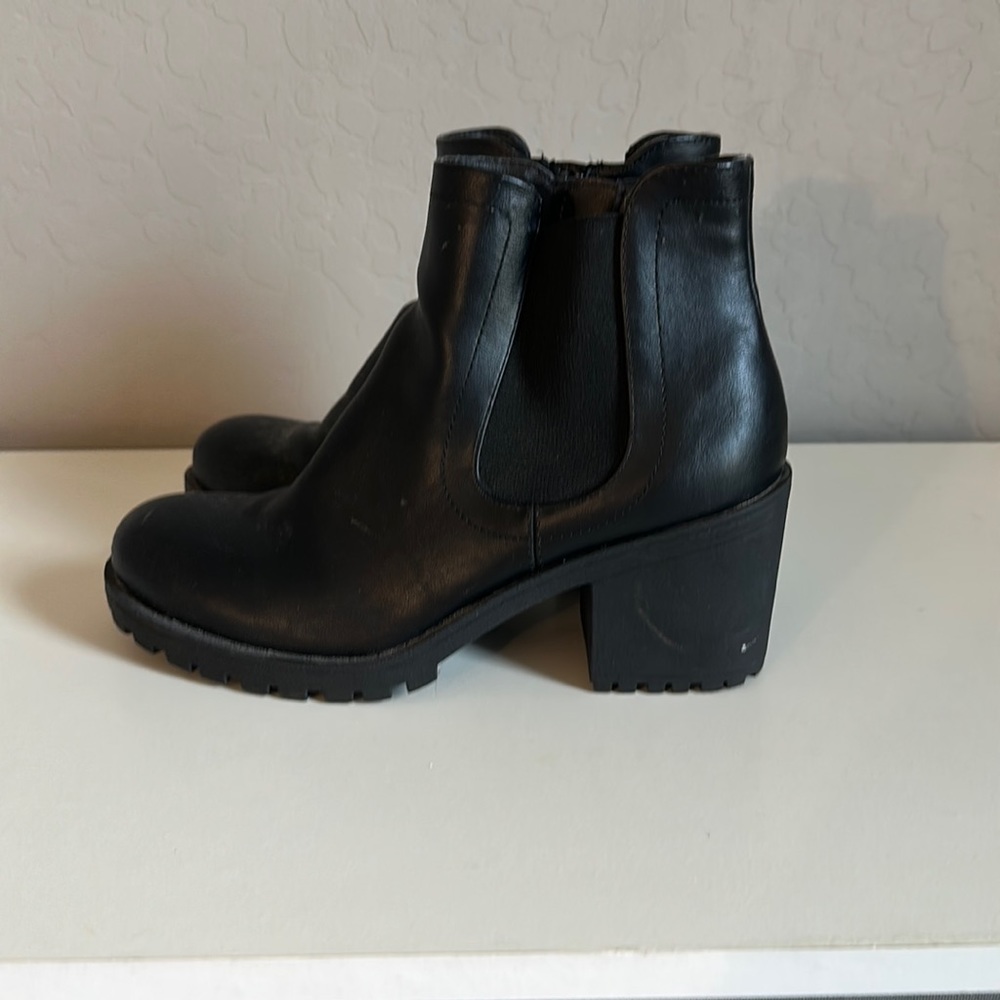 Black ankle booties